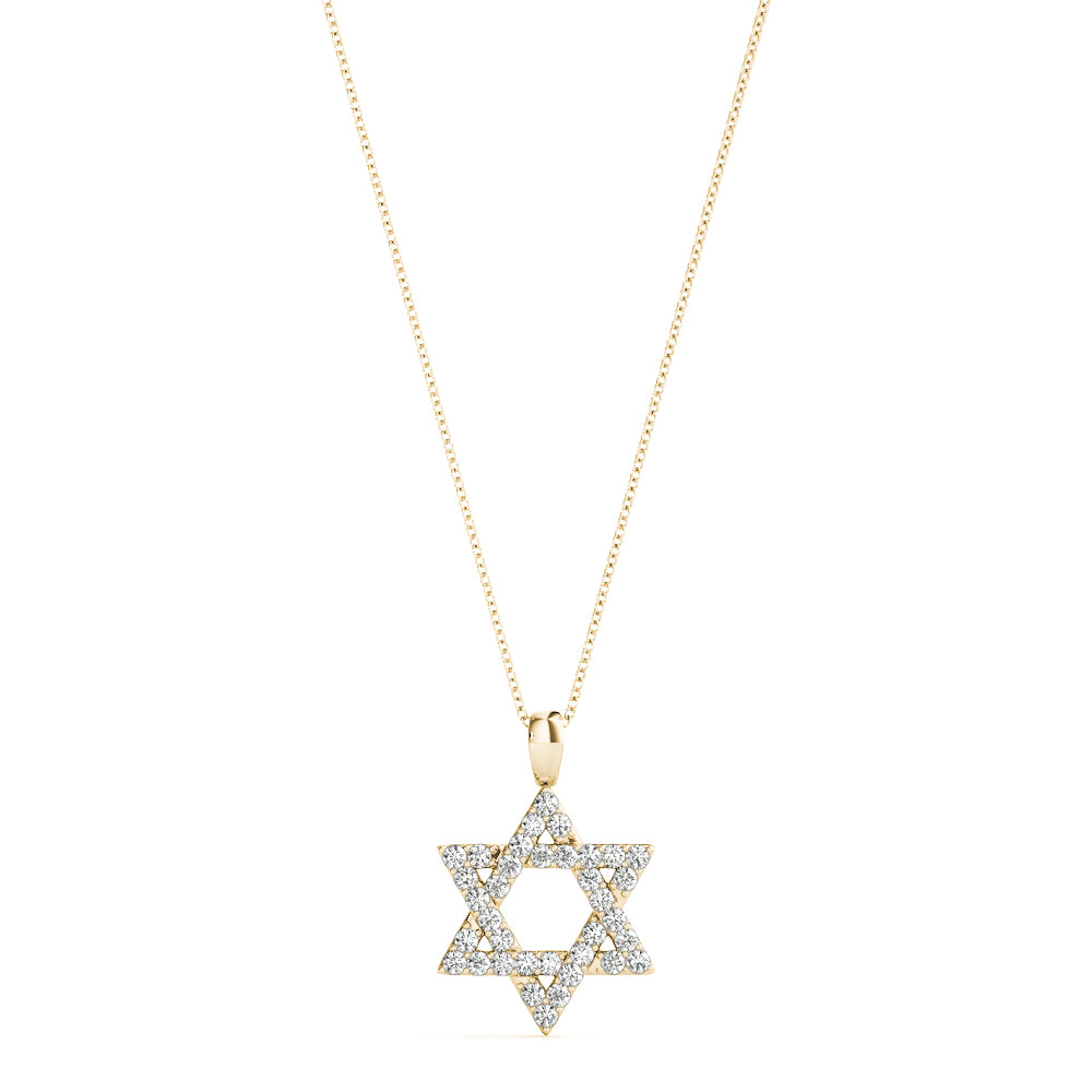 5/8 ct tw Lab Grown Diamond Necklace in 14K Yellow Gold