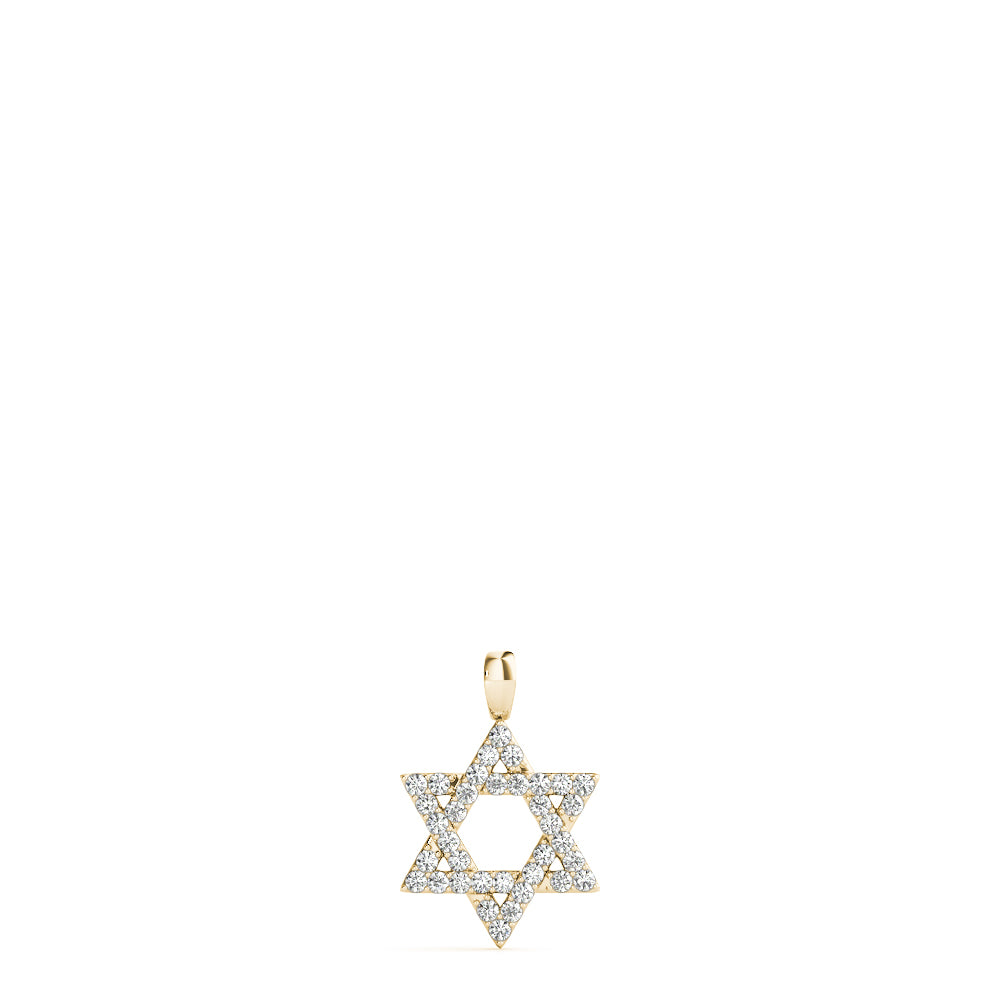 5/8 ct tw Lab Grown Diamond Necklace in 14K Yellow Gold