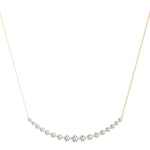 1 1/2 ct tw Lab Grown Diamond Necklace in 14K Yellow Gold
