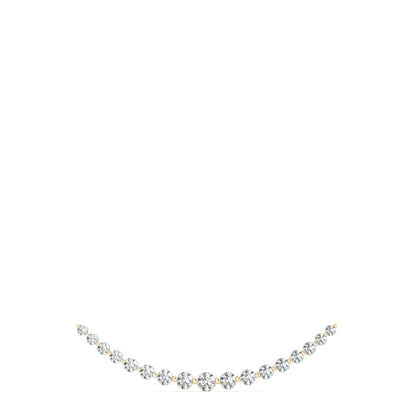 1 1/2 ct tw Lab Grown Diamond Necklace in 14K Yellow Gold