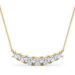 7/8 ct tw Lab Grown Diamond Necklace in 14K Yellow Gold