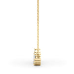 7/8 ct tw Lab Grown Diamond Necklace in 14K Yellow Gold