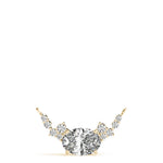 1/3 ct tw Oval Lab Grown Diamond Necklace in 14K Yellow Gold