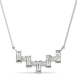 5/8 ct tw Lab Grown Diamond Necklace in 14K White Gold