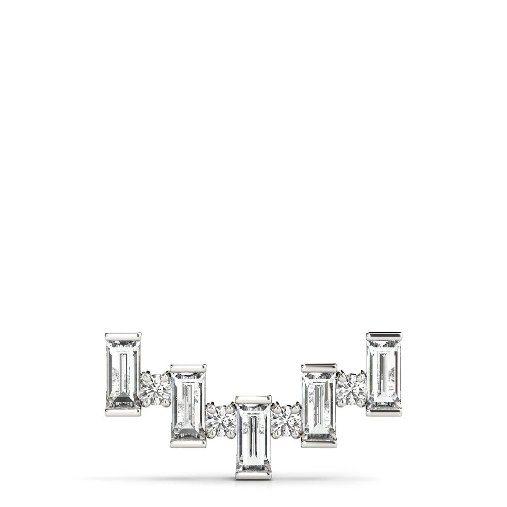 5/8 ct tw Lab Grown Diamond Necklace in 14K White Gold
