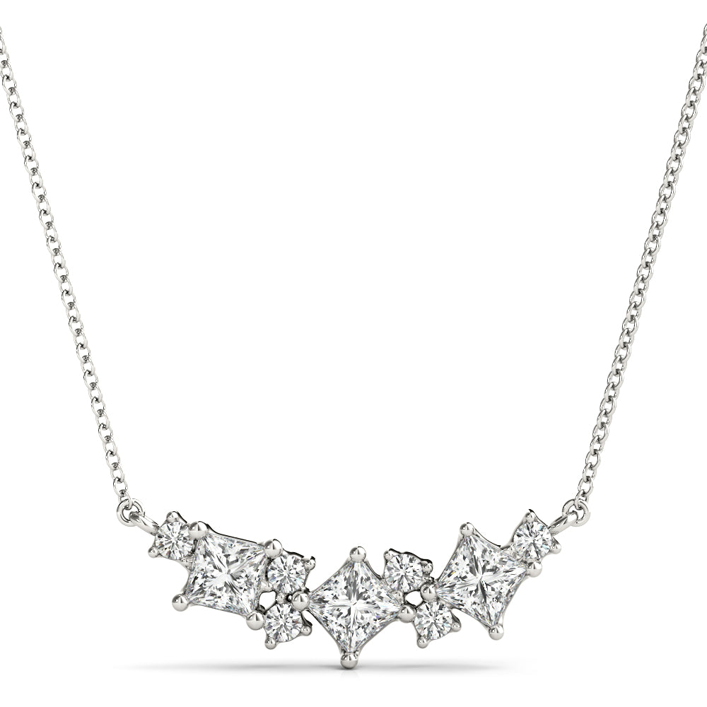 5/8 ct tw Lab Grown Diamond Necklace in 14K White Gold