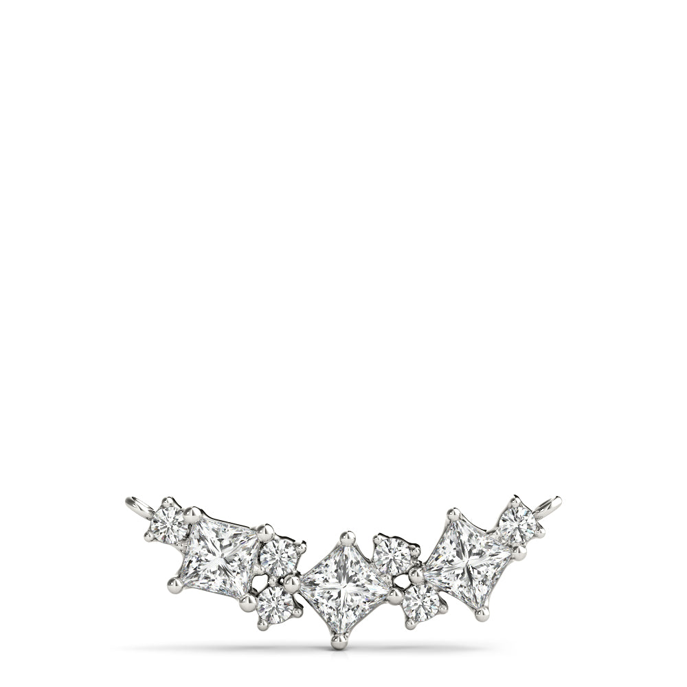 5/8 ct tw Lab Grown Diamond Necklace in 14K White Gold