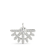 1/2 ct tw Round Lab Grown Diamond Necklace in 14K White Gold