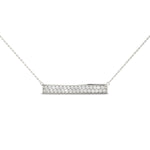 1/3 ct tw Lab Grown Diamond Necklace in 14K White Gold