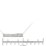 1/3 ct tw Lab Grown Diamond Necklace in 14K White Gold