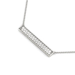 1/3 ct tw Lab Grown Diamond Necklace in 14K White Gold
