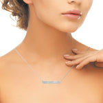 1/3 ct tw Lab Grown Diamond Necklace in 14K White Gold