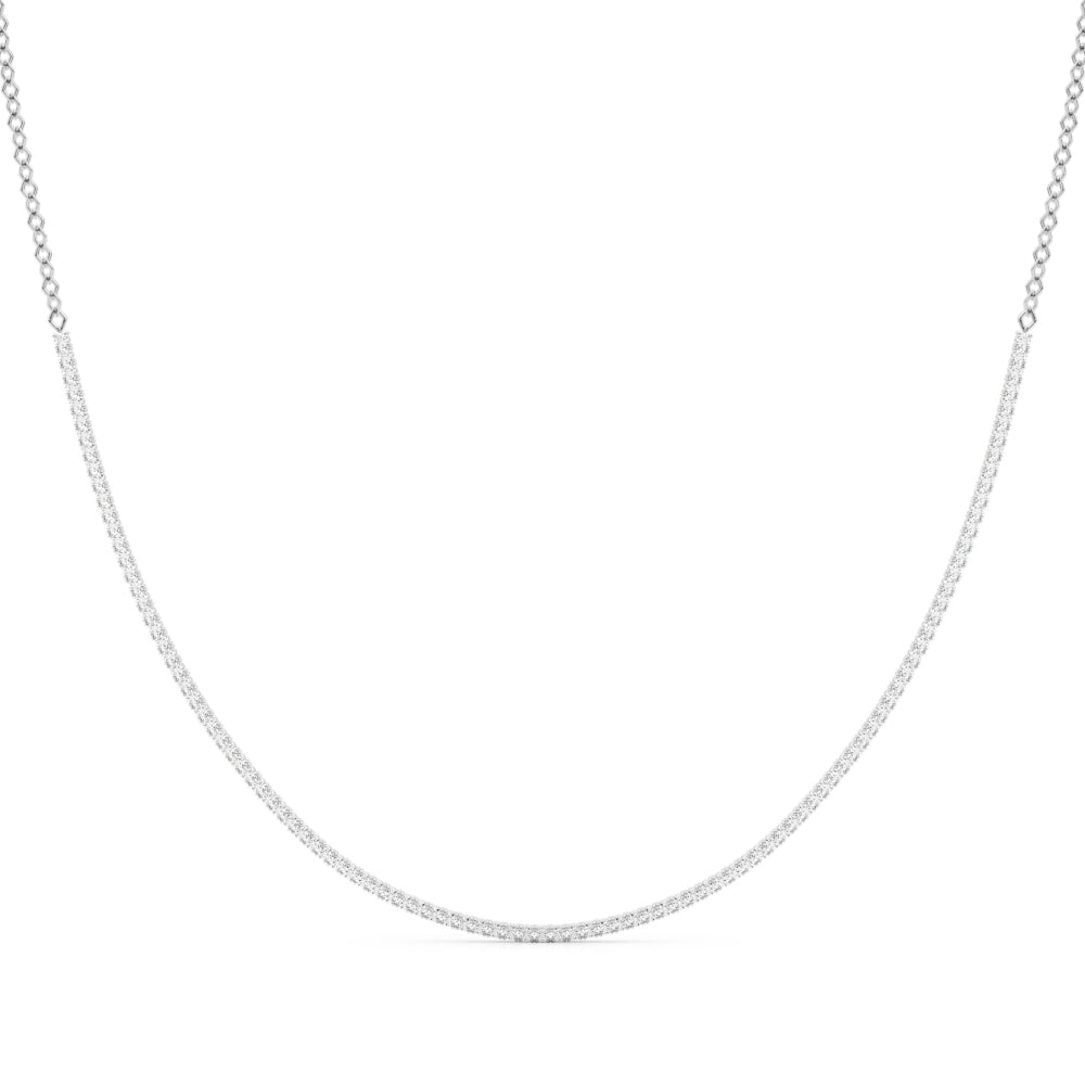 5 1/4 ct tw Lab Grown Diamond Necklace in 14K White Gold
