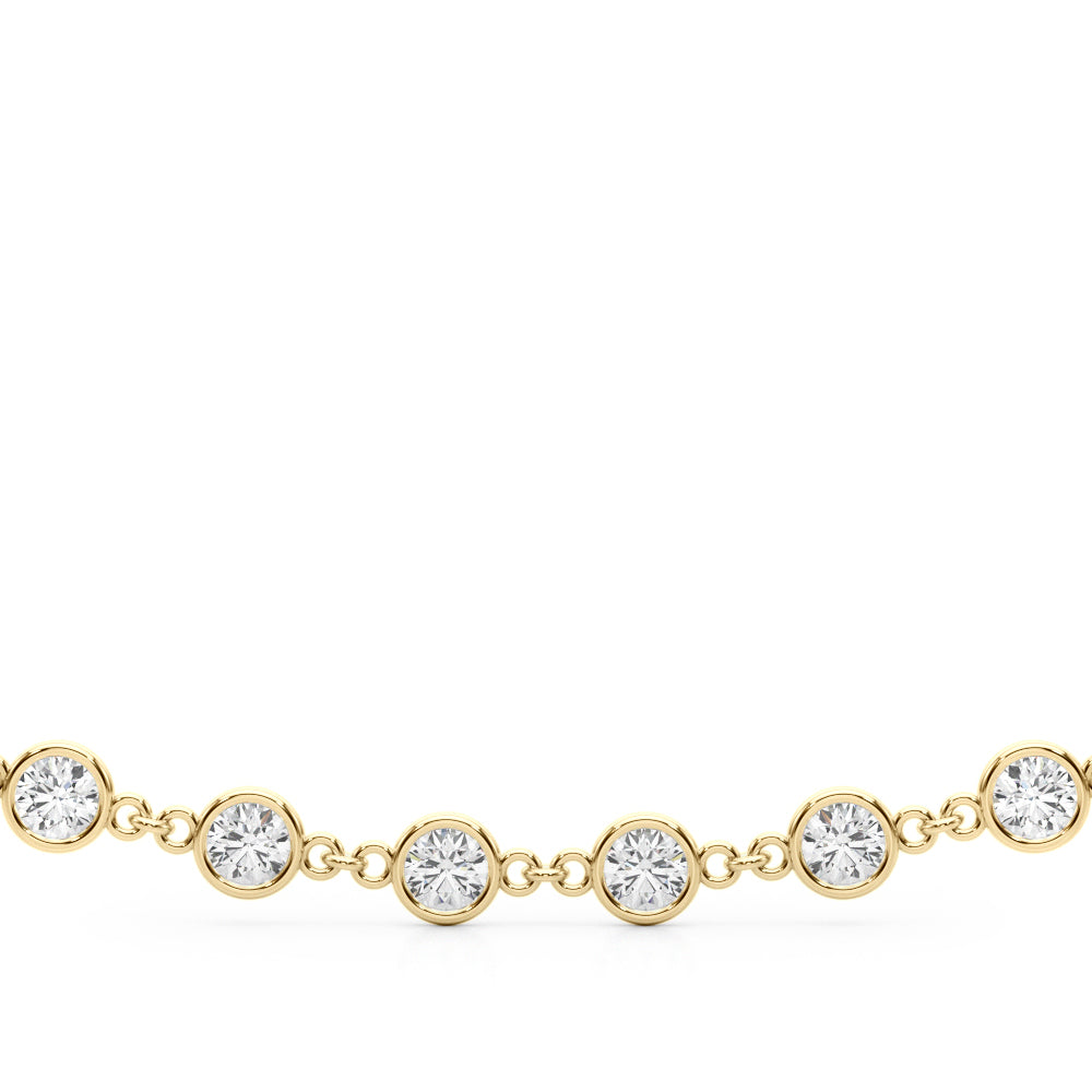 1 3/8 ct tw Lab Grown Diamond Necklace in 14K Two-Tone Gold