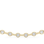 1 3/8 ct tw Lab Grown Diamond Necklace in 14K Two-Tone Gold