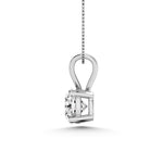 14K White Gold Lab Grown Diamond 1 Ct.Tw. IGI Certified VS F+ Solitaire Pendant (Available in 1ct to 2ct)  Picasso Gold & Diamond Jewelry