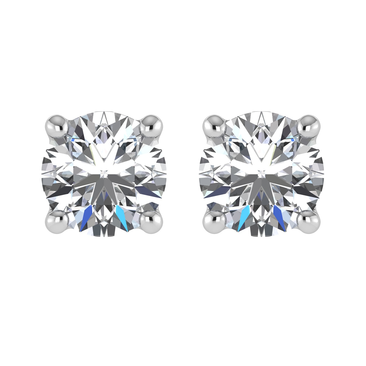 Solitaire ring in 14k White Gold, set with 0.33 CTW lab grown diamond, side profile view.