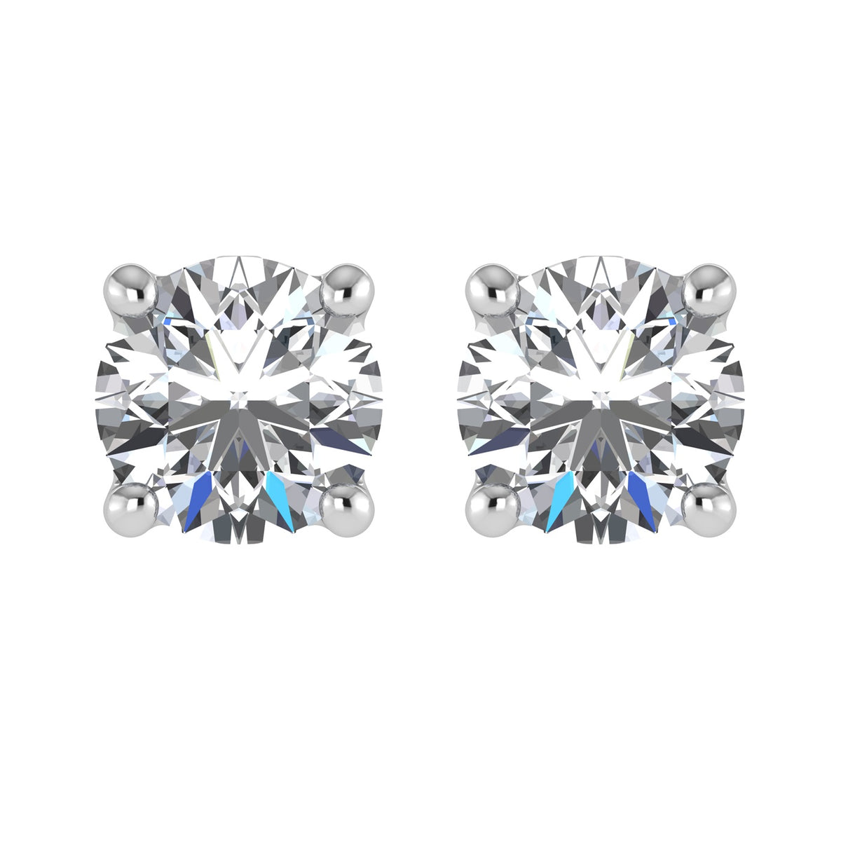 Handcrafted 14k White Gold solitaire ring, featuring 0.15 CTW lab grown diamond, side profile view.