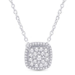 10 Karat Yellow Gold 0.26 Carat Diamonds Cushion Pendant-0826840-YG - Picasso Gold & Diamond Jewelry