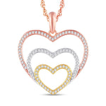 10KT 0.33CTW Heart Pendant - Picasso Gold & Diamond Jewelry