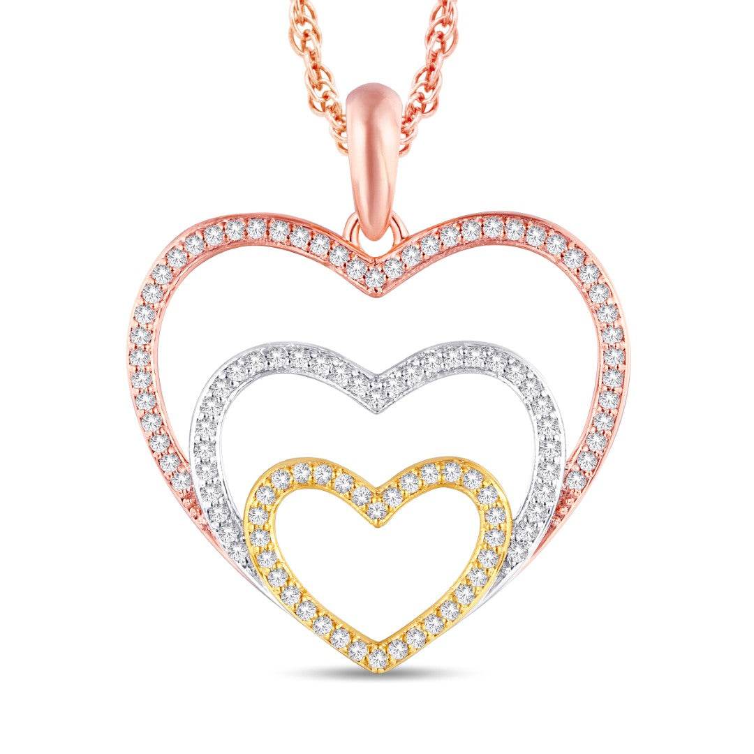 10KT 0.33CTW Heart Pendant - Picasso Gold & Diamond Jewelry