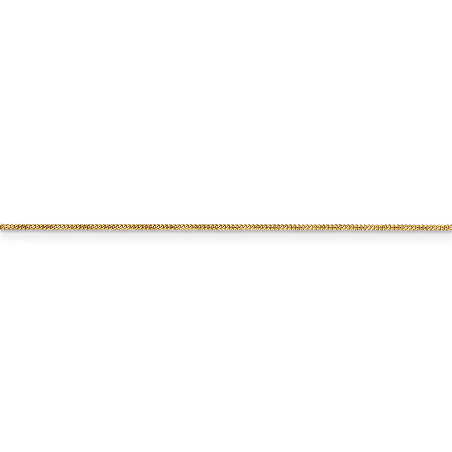 14k .9mm Curb Pendant Chain