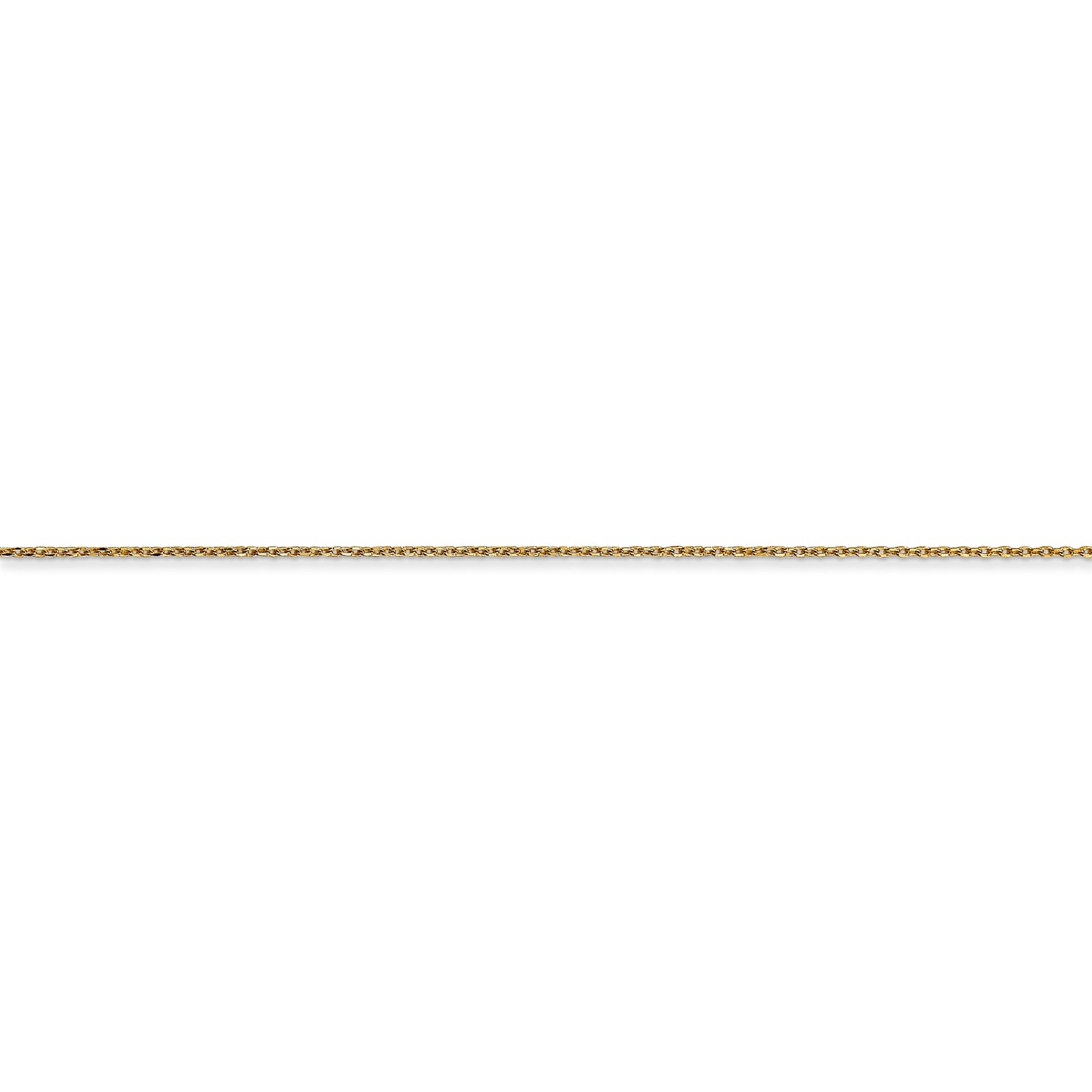 14k .6mm D/C Round Open Link Cable Chain