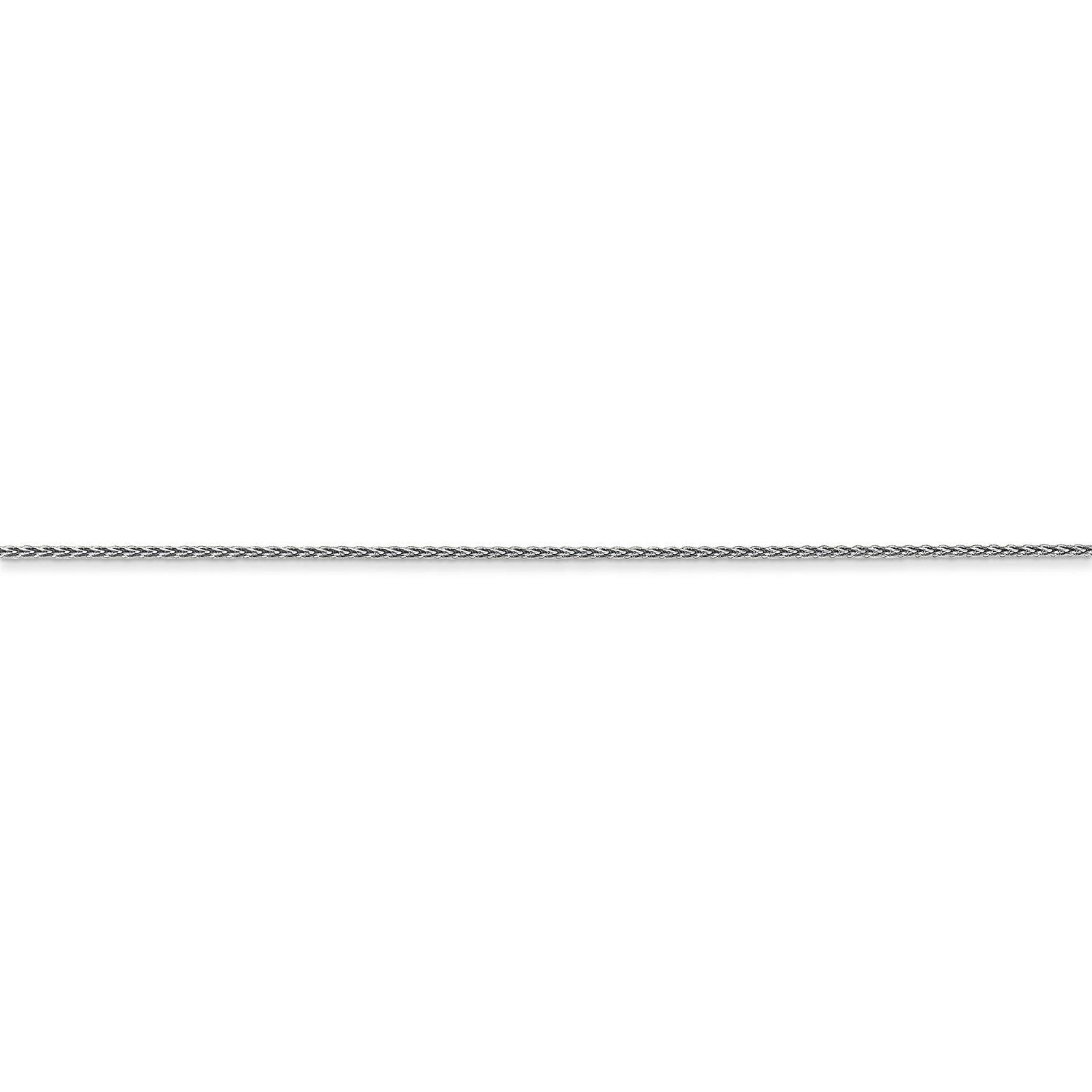 14k WG .85mm D/C Spiga with Spring Ring Clasp Chain