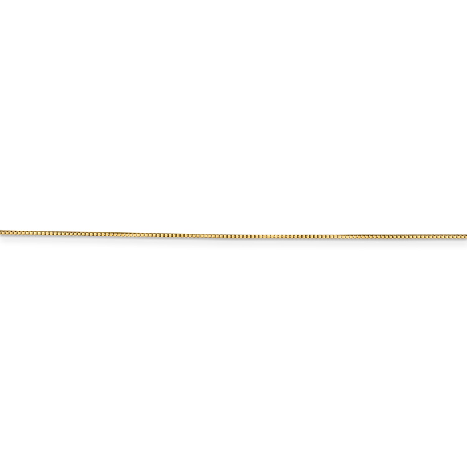 14k .7mm Box with Spring Ring Clasp Chain