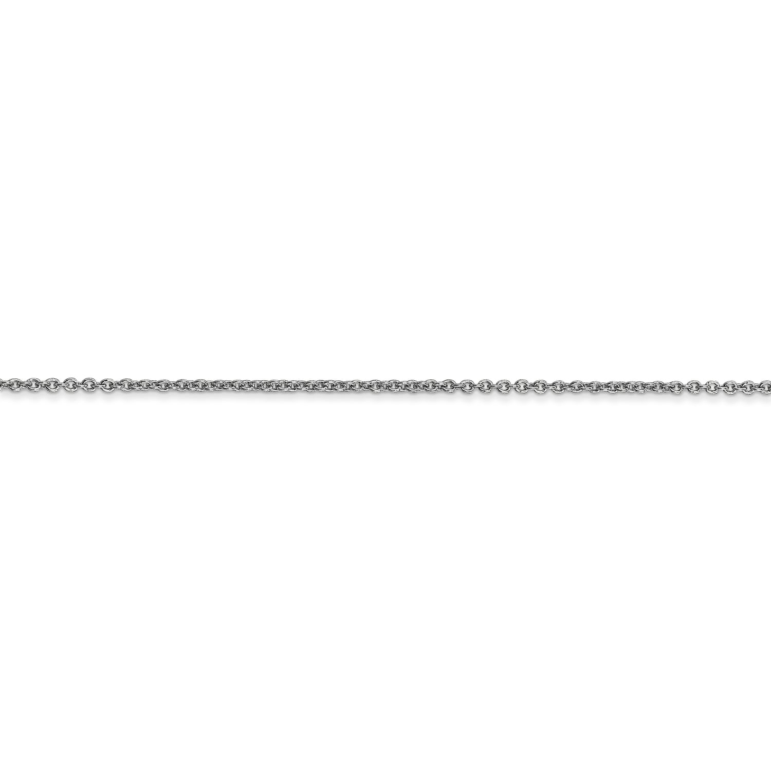 14k WG 1.2mm Cable Chain