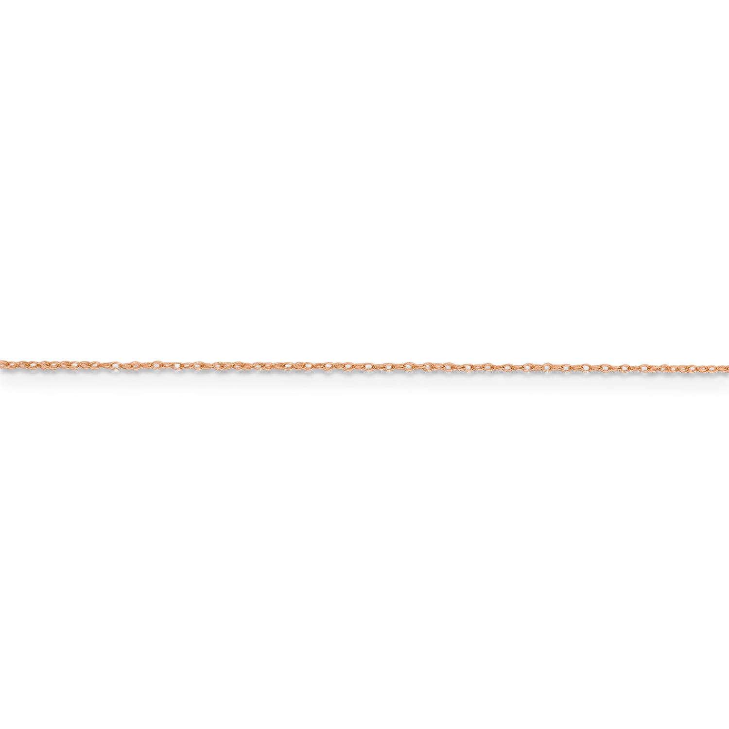 14k Rose Gold .5mm Baby Rope Chain