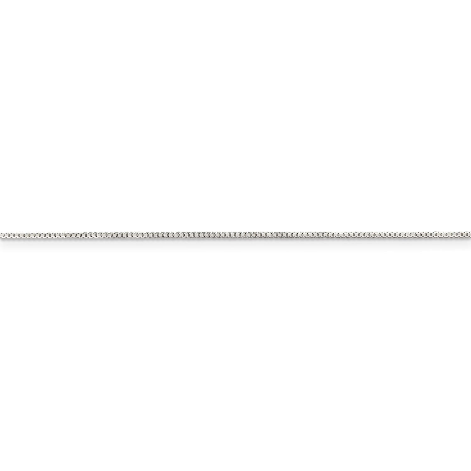 Sterling Silver .8mm 8 Sided Diamond-cut Box Chain