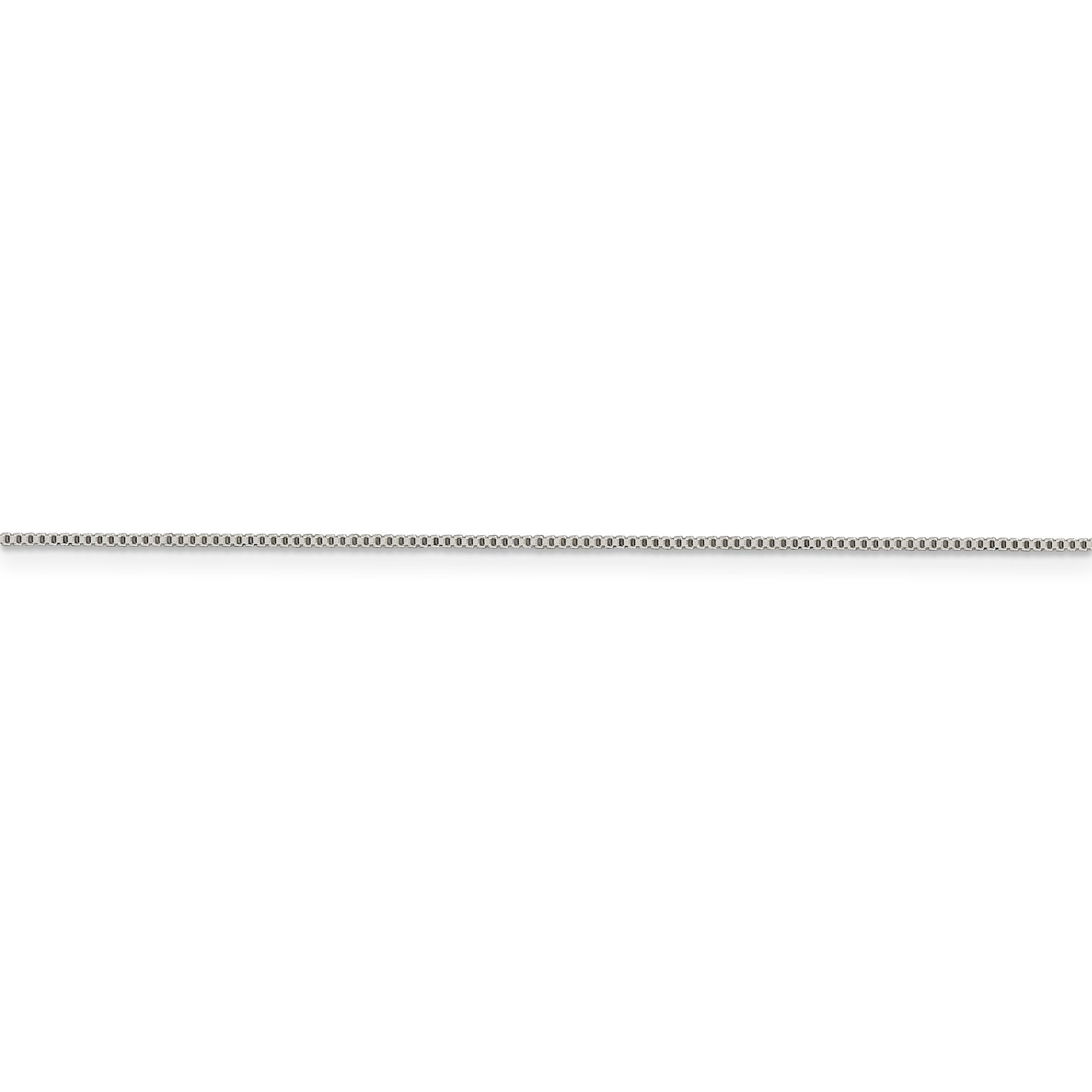 Sterling Silver Rhodium-plated .8mm Box Chain