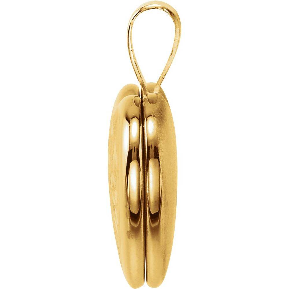 Heart Cross Locket in 14K Yellow Gold-Plated Silver - Picasso Gold & Diamond Jewelry