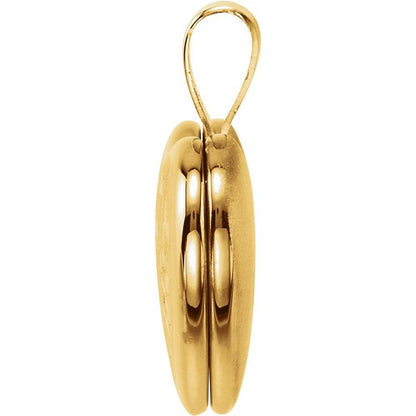 Heart Cross Locket in 14K Yellow Gold-Plated Silver - Picasso Gold & Diamond Jewelry