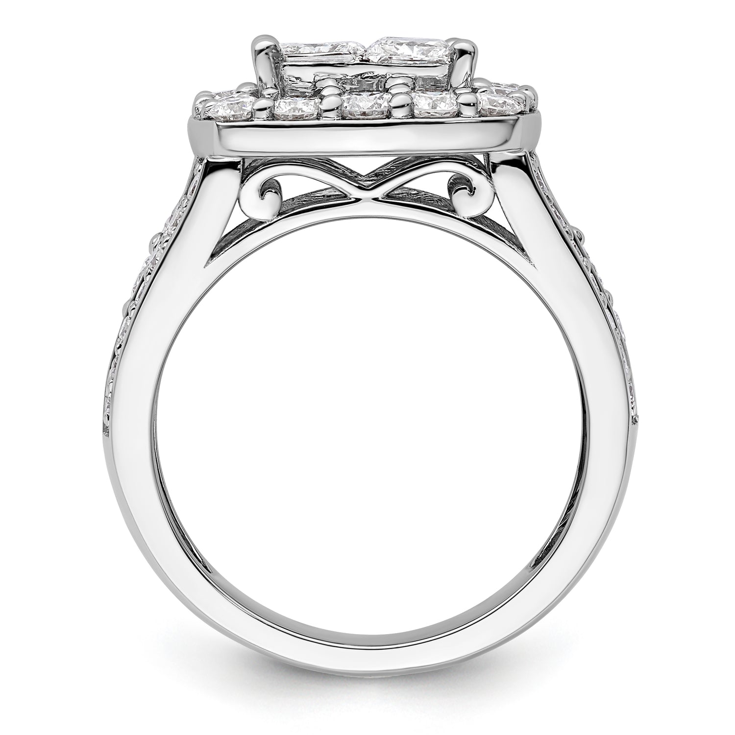 10k White Gold VS/SI FGH Lab Grown Diamond Ring