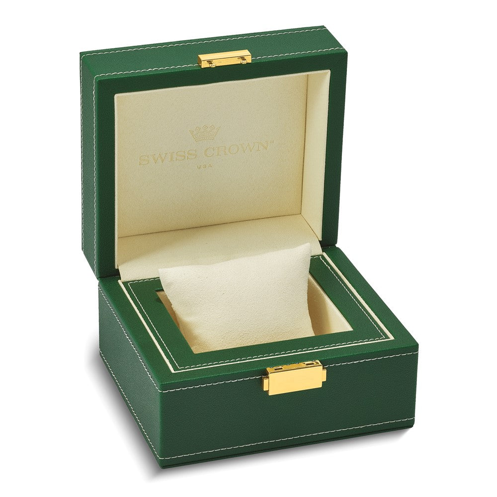 Pre-owned Rolex Independently Certified Men's 41mm Two-tone Oyster Date just II with Silver Dial and 18K Fluted Bezel