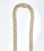 Elegant 925 Silver & 1.70 CTW Diamond Curb Chain: Timeless Luxury - Picasso Gold & Diamond Jewelry