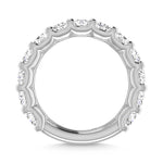 14K White Gold 5 7/8 CT Tw.  Cushion Shape Diamond Three Forth Eternity Band  Picasso Gold & Diamond Jewelry