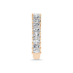 18K Rose Gold  2 CT Tw.  Emerald Shape Diamond Three Forth Eternity Band  Picasso Gold & Diamond Jewelry
