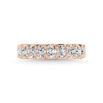14K Rose Gold  3 3/4 CT Tw. Oval Shape Diamond Three Forth Eternity Band  Picasso Gold & Diamond Jewelry