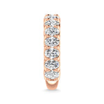 14K Rose Gold  4 1/6 CT Tw. Oval Shape Diamond Three Forth Eternity Band  Picasso Gold & Diamond Jewelry