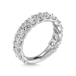 950 Platinum   3 3/4 CT Tw. Oval Shape Diamond Three Forth Eternity Band  Picasso Gold & Diamond Jewelry