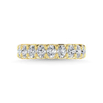 14K Yellow Gold 3 3/4 CT Tw. Oval Shape Diamond Three Forth Eternity Band  Picasso Gold & Diamond Jewelry