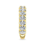14K Yellow Gold 3 CT Tw. Oval Shape Diamond Three Forth Eternity Band  Picasso Gold & Diamond Jewelry