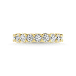 18K Yellow Gold 3 5/8 CT Tw. Round Shape Diamond Three Forth Eternity Band  Picasso Gold & Diamond Jewelry