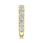 18K Yellow Gold 3 1/4 CT Tw. Round Shape Diamond Three Forth Eternity Band  Picasso Gold & Diamond Jewelry