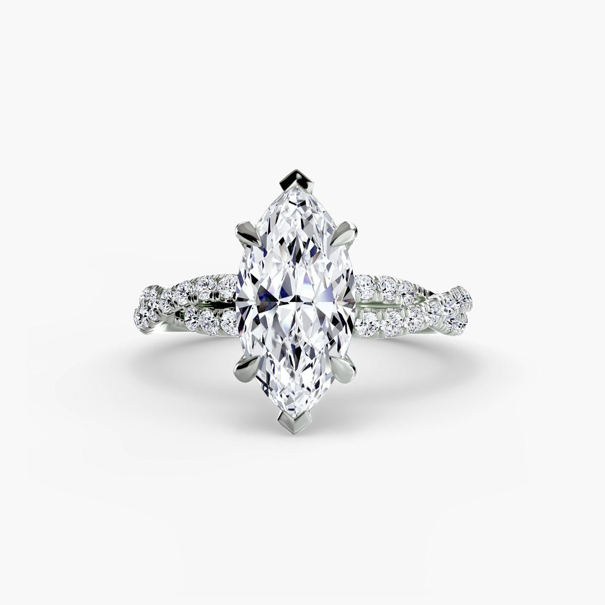 Custom-built engagement ring, US size 6.50, product photo | Picasso Gold & Diamond Jewelry.