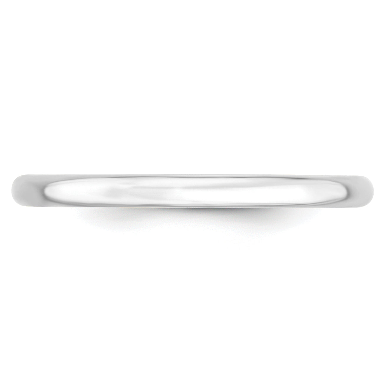 10K White Gold 2mm Comfort Fit Wedding Band – Lightweight & Timeless