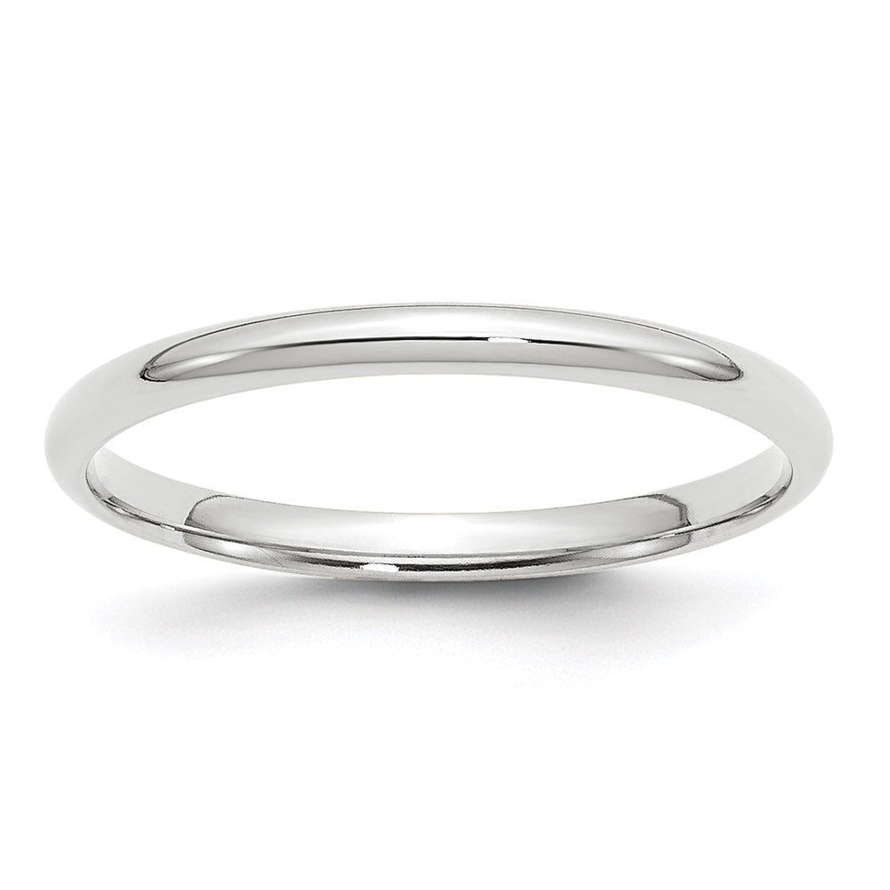 10K White Gold 2mm Comfort Fit Wedding Band – Lightweight & Timeless